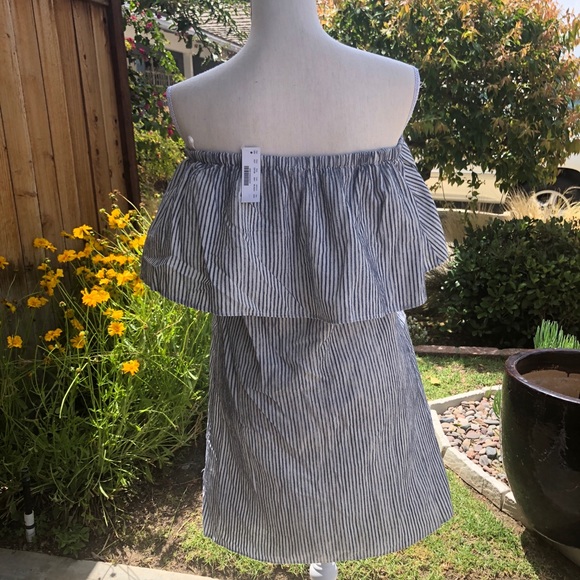 J Crew off shoulder ruffle dress - Picture 3 of 3